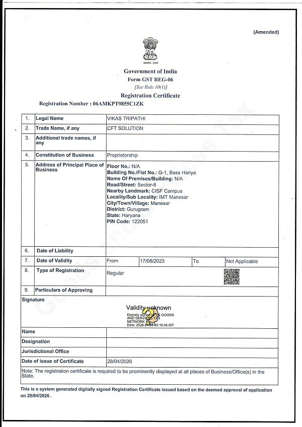 Certificate 4 - CFT Solutions